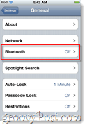 innstillinger for iphone bluetooth