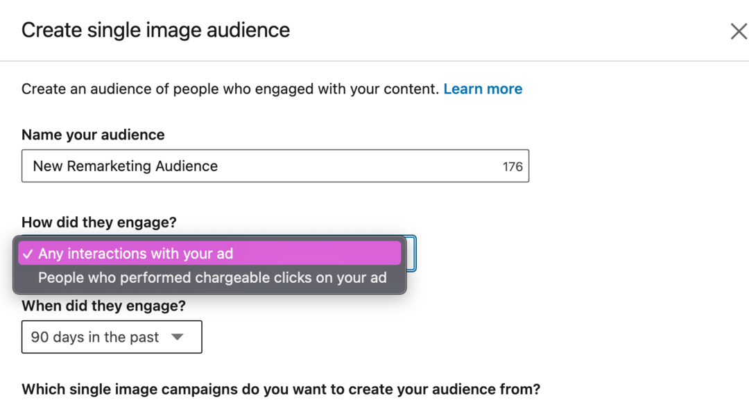 linkedin retargeting annonseengasjement