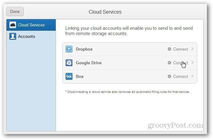 Send Gmail-vedlegg automatisk til Google Drive, Dropbox og Box