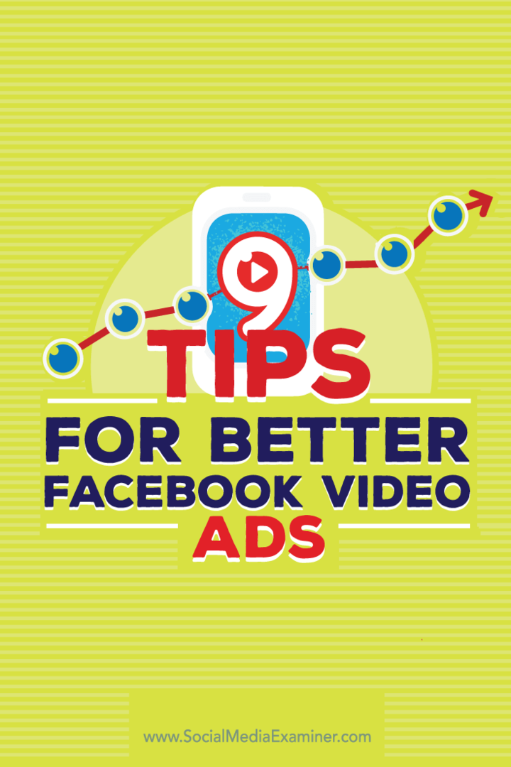 Tips om ni måter å forbedre Facebook-videoannonsene dine på.