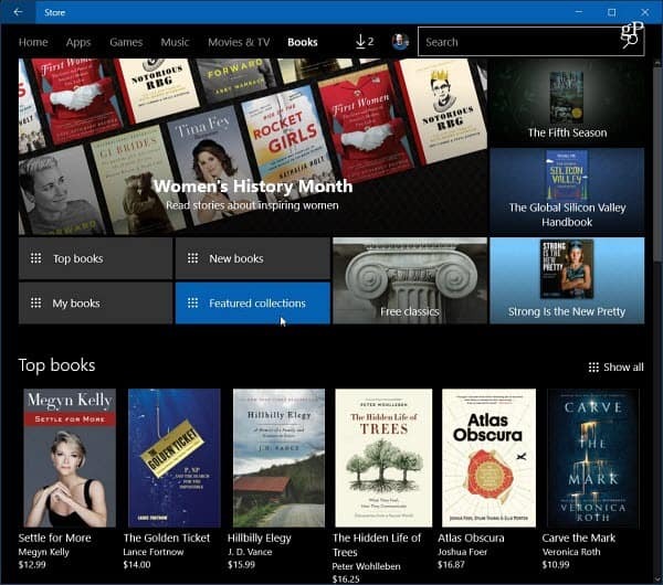 Windows 10 e-bøker
