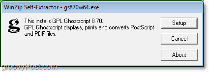 hvordan du installerer ghostscript i Windows 7 