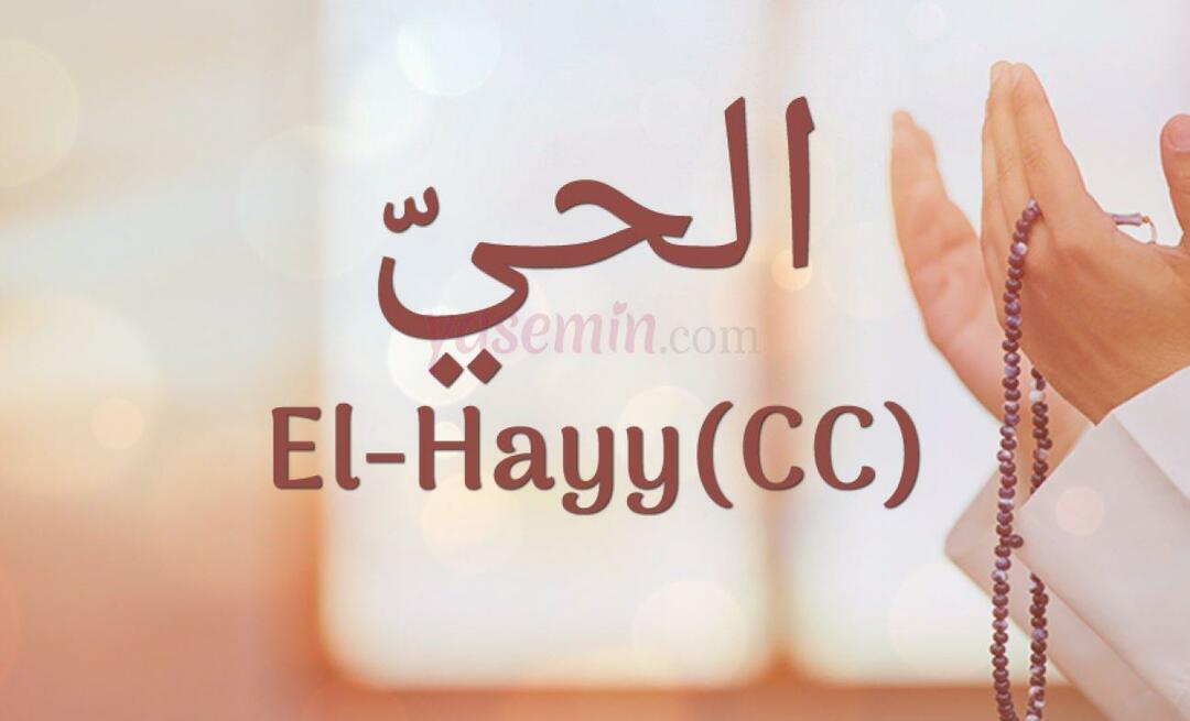 Hva betyr El-Hayy (cc) fra Esma-ul Husna? Hva er fordelene til Al-Hayy (cc)?