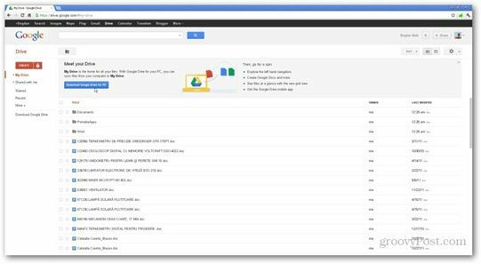 Google Drive Google Dokumenter