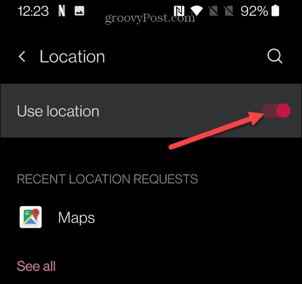 kalibrer google maps Bruk plassering