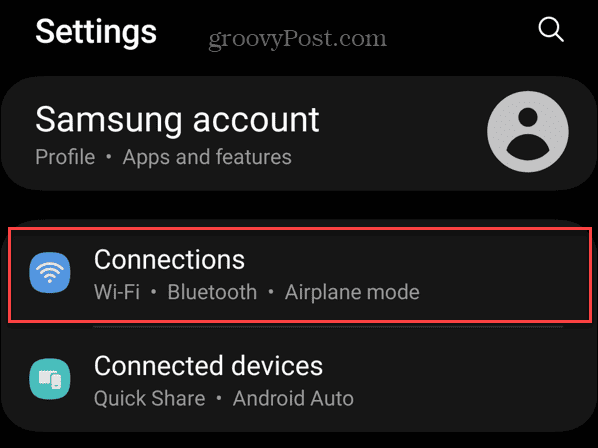 glem en Wi-Fi-tilkobling på Android
