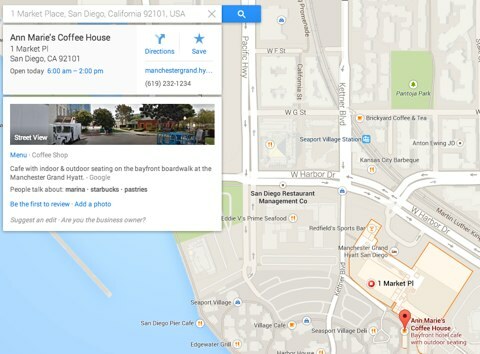 google maps forretningsinformasjon