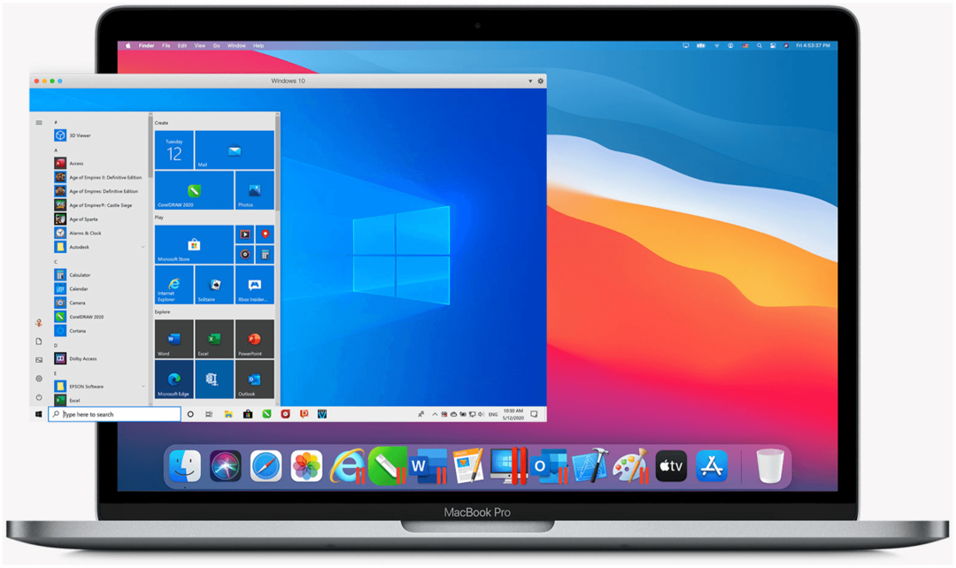 Windows 10 på M1 Macs Parallels Desktop 16 for Mac