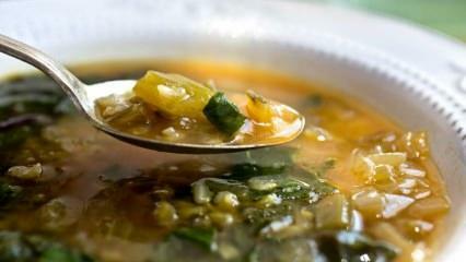 Hvordan lage enkel chard suppe? Knep av deilig chard suppe